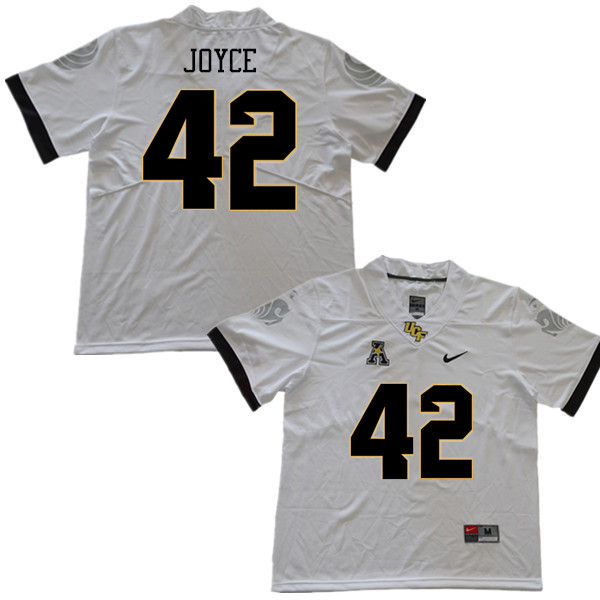 Men #42 Cole Joyce UCF Knights College Football Jerseys Sale-White